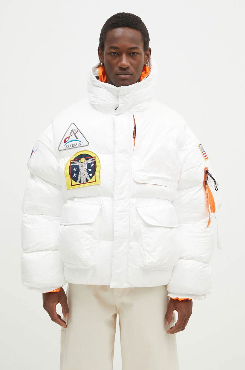 Puffer jakke Alpha Industries NASA Artemis Puffer Jacket Hvid | 148136