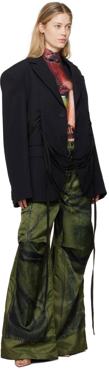 Krop Jean Paul Gaultier Gaultier Velvet Pigalle Turtleneck Bodysuit Flerfarvet | 24/30-F-BD049-J554-00301550, 4