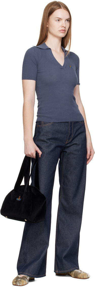 Håndtaske Vivienne Westwood Medium Yasmine Bag Sort | 4702000CW-W00ZL-, 3