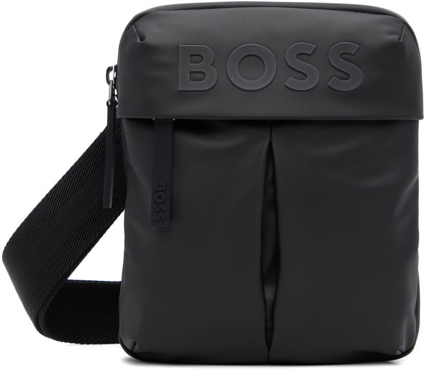 Skuldertaske BOSS Bonded-Logo Shoulder Bag Sort | 50548089