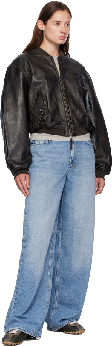 Bomberjakke Ksubi Ksubi Alpha Crop Leather Bomber Jacket Sort | WFA25JK009, 3