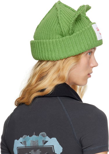 Beanie Charles Jeffrey Loverboy Charles Jeffrey LOVERBOY Chunky Knit Ears Beanie Grøn | 54130304, 2