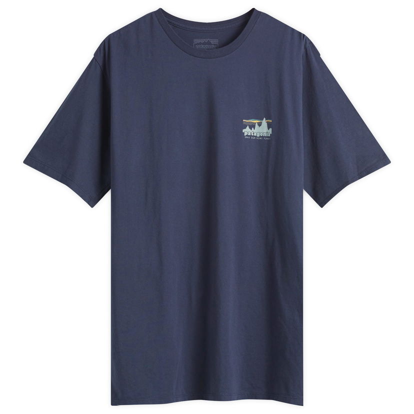 T-shirt Patagonia 73 Skyline Organic T-Shirt, Size L Mørkeblå | 37534-NENA
