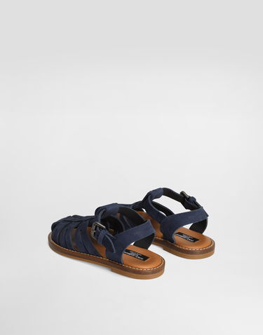 Tilbehør Dolce & Gabbana Dolce & Gabbana Nubuck Fisherman Sandals Blå | DA5279A106180650, 2