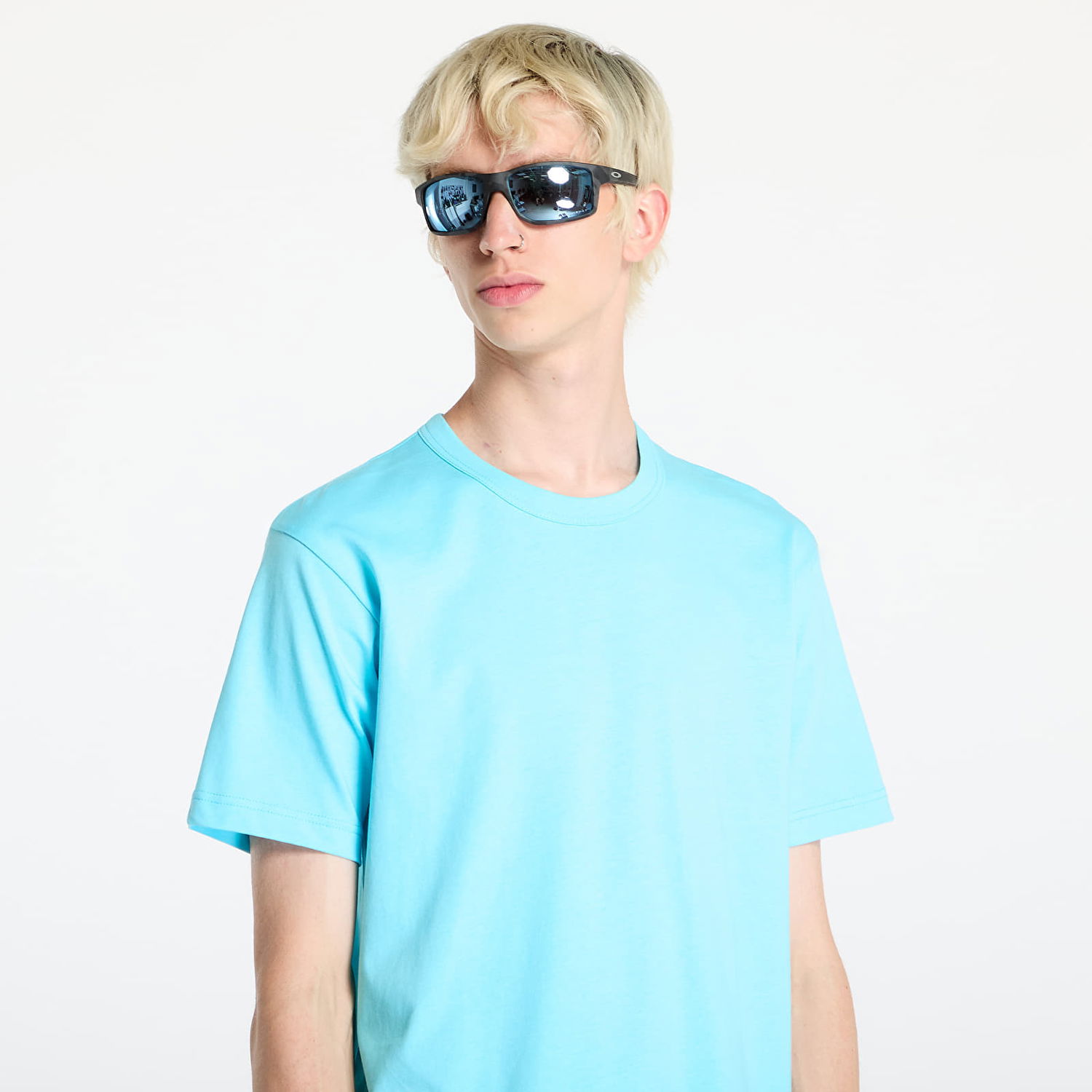 T-shirt Comme des Garçons SHIRT Knit T-Shirt Blue Turkis | FN-T005 Blue, 1
