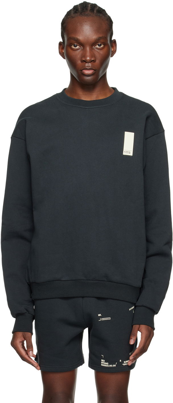 Sweatshirt Mr. Saturday Patch Sweatshirt Sort | MSSS 23.16.25a