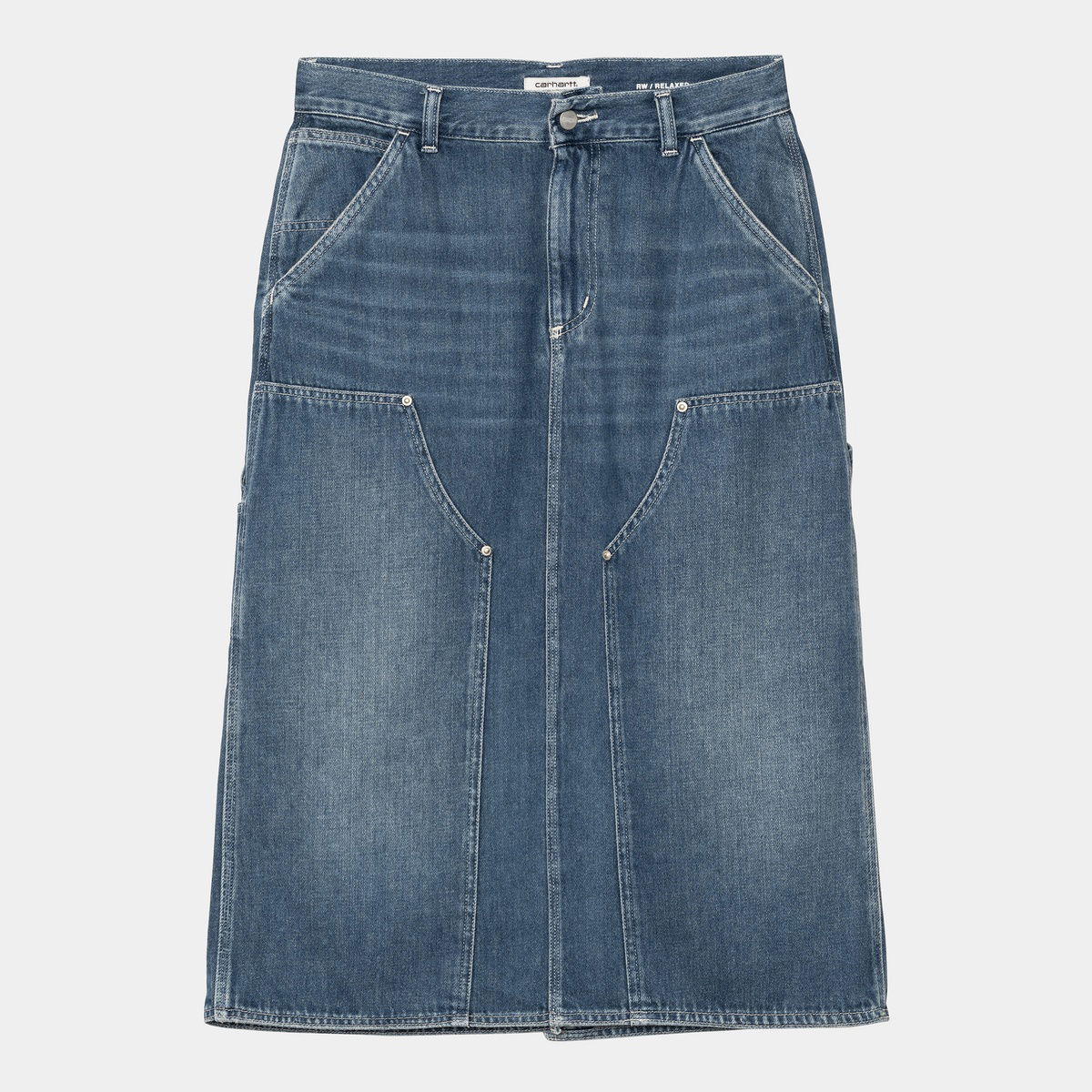 Nederdel Carhartt WIP Double Knee Denim Skirt Blå | I035880_4, 1