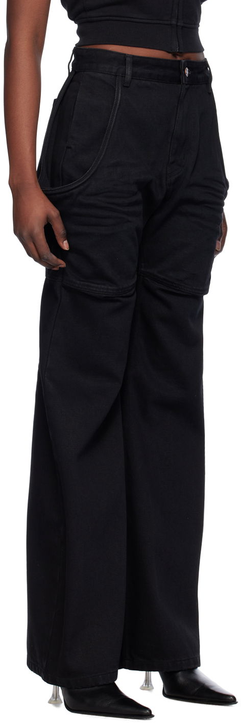Cargo bukser We11done Wire Cargo Pants Sort | WD-DP0-24-328-W-BK, 1