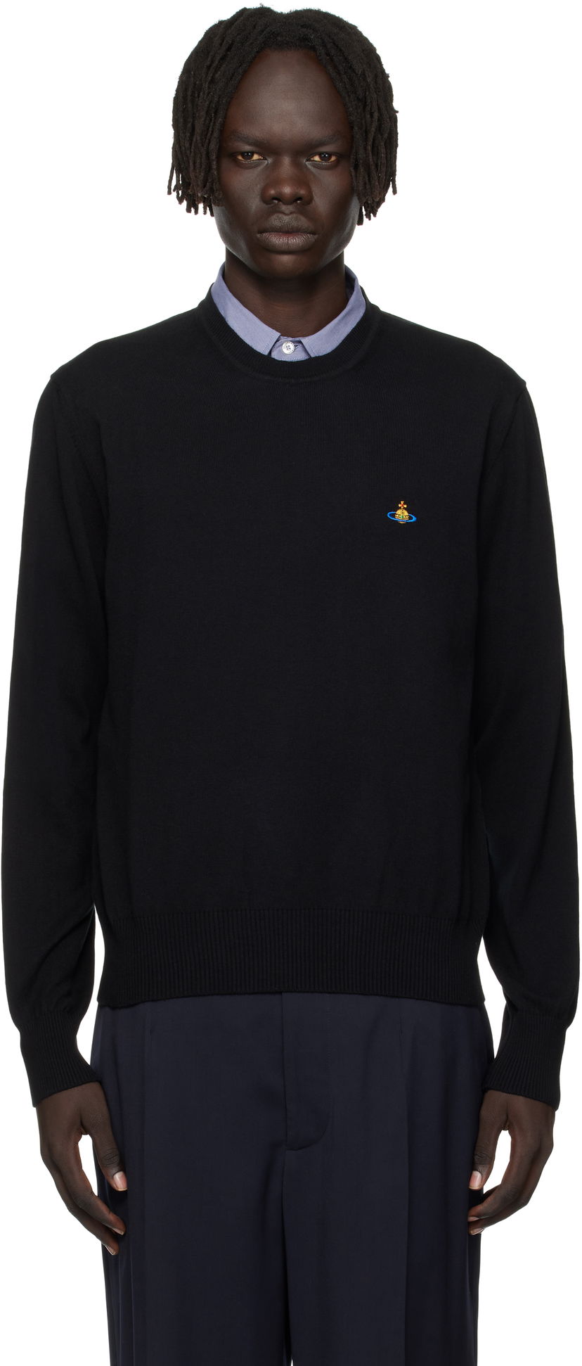 Sweater Vivienne Westwood Vivienne Westwood Alex Round Neck Sweater Sort | 27010012-Y001V-