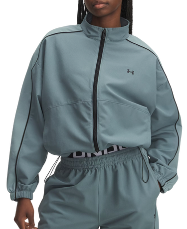 Vindjakke Under Armour Rival Swoven Full-Zip Track Jacket with Contrast Piping Turkis | 6003715-587, 0