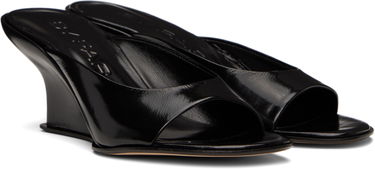 Tøj BY FAR BY FAR Caroo Wedge Mules Sort | MWFHO130LL032BK001PL, 3