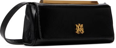 Håndtaske AMIRI Leather 'MA' Gold-Tone Frame Clutch Sort | AWBGCH1005, 1