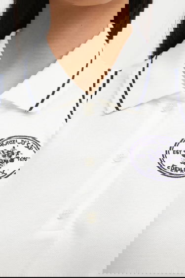 Kjole Sporty & Rich Sporty & Rich Eden Crest Pique Sleeveless Polo Dress Hvid | DR00760666WH50, 3