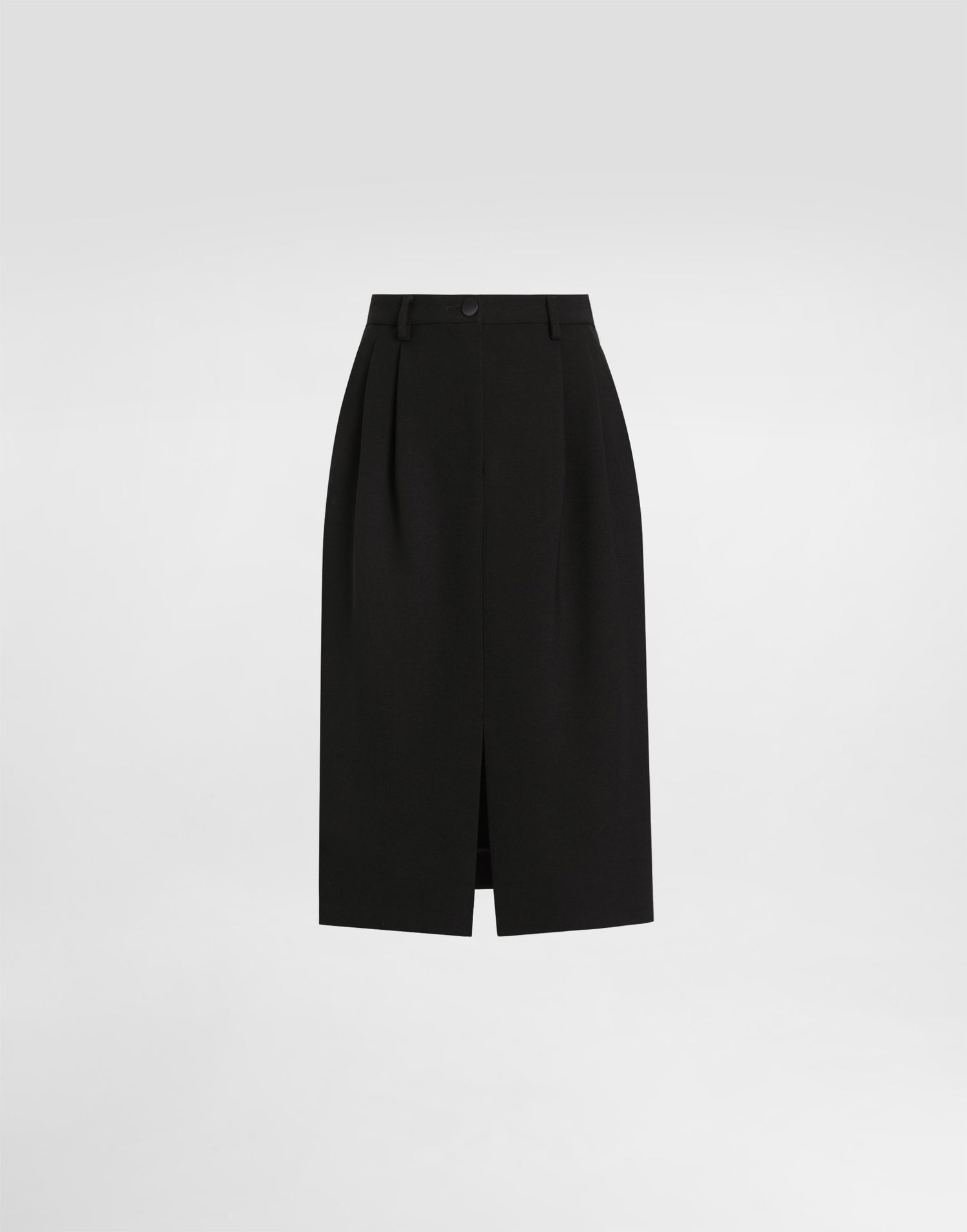 Nederdel Dolce & Gabbana Dolce & Gabbana Double Wool Crepe Midi Skirt Sort | F4CO8TFU2L8N0000, 0