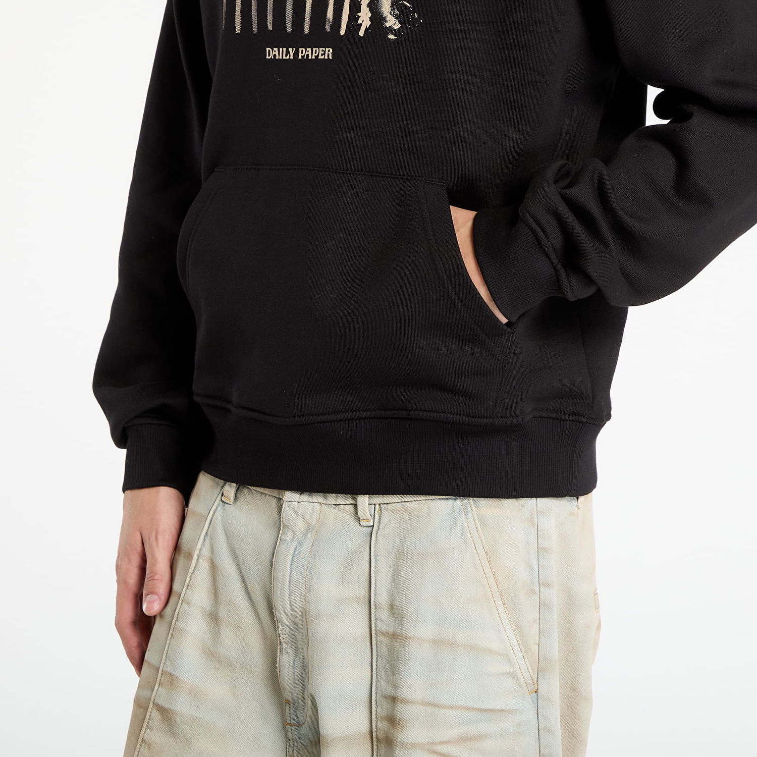 Sweatshirt DAILY PAPER Daily Paper Light Cycle Hoodie Sort | 2521100, 1