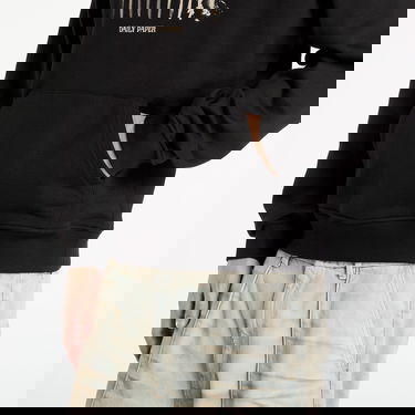 Sweatshirt DAILY PAPER Daily Paper Light Cycle Hoodie Sort | 2521100, 1