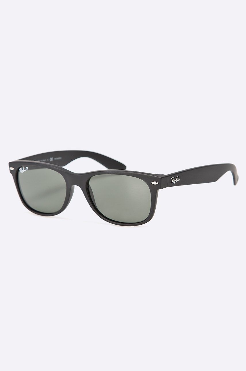 Solbriller Ray-Ban Ray-Ban New Wayfarer Sunglasses Sort | RB2132.622/58, 0