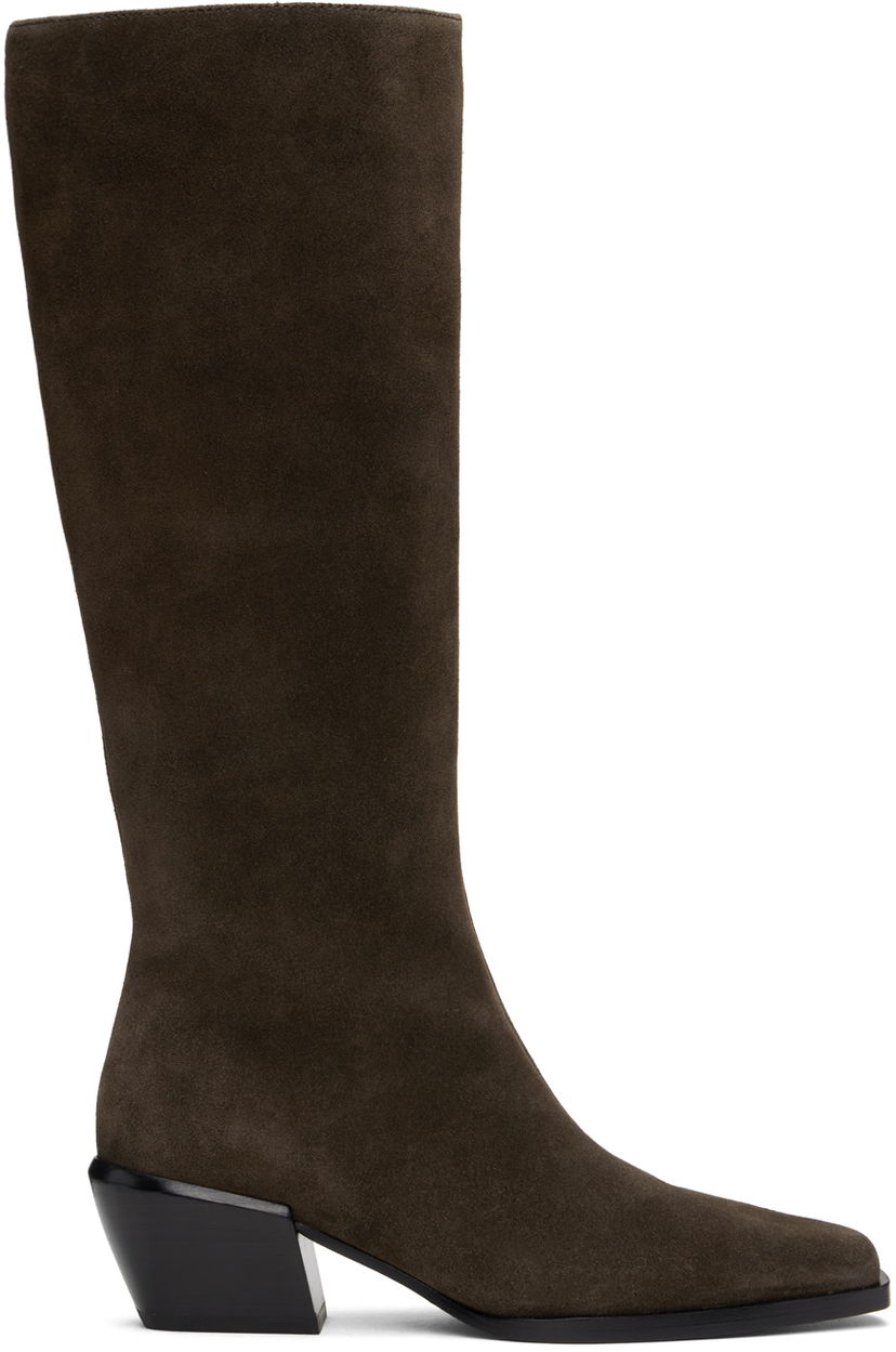 Tøj rag & bone rag & bone Joni Knee-High Suede Boots Brun | WFF24FF018SU18