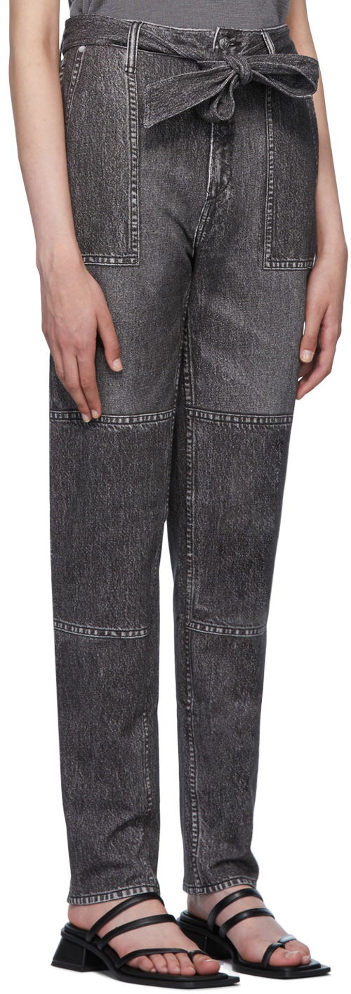 Jeans rag & bone Miramar Mia Denim Tie-Waist Pants Grå | WCW22P7003LF03, 1