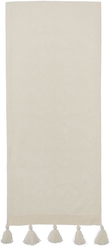 Tørklæde ADER ERROR Knitted Tassel Scarf Beige | BMADSSAC0402IV, 1