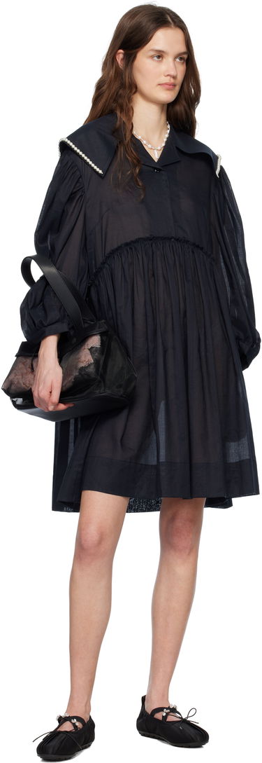 Håndtaske Simone Rocha Simone Rocha Carnation Pocket Tote Sort | BAG186F 0805, 3