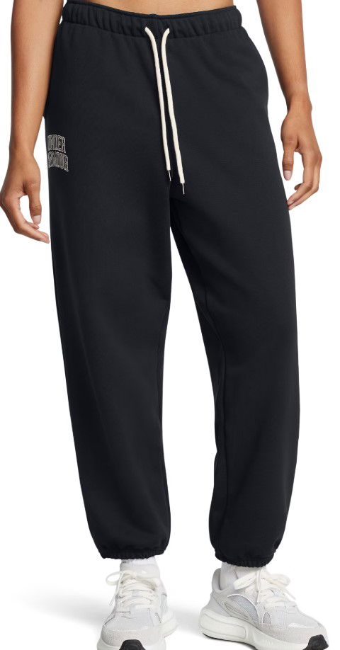 Joggingbukser Under Armour Under Armour UA Icon HWT Terry OS Pants Sort | 1386496-001