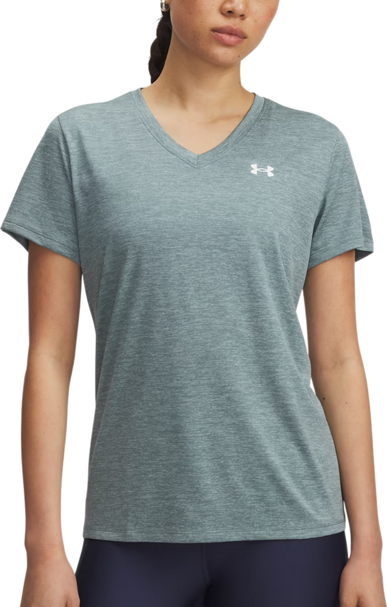 T-shirt Under Armour V-Neck Short Sleeve T-Shirt Tech SSV-Twist Grøn | 1384227-587, 0