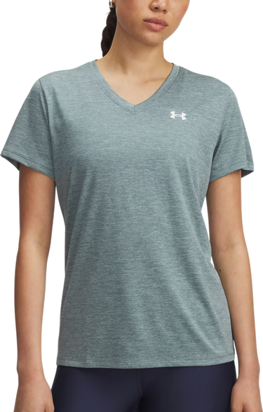 T-shirt Under Armour V-Neck Short Sleeve T-Shirt Tech SSV-Twist Grøn | 1384227-587, 0