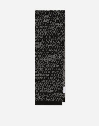 Sokker Dolce & Gabbana Dolce & Gabbana Jacquard Knit Scarf Sort | LBKAD6JCVQ5S9000, 1