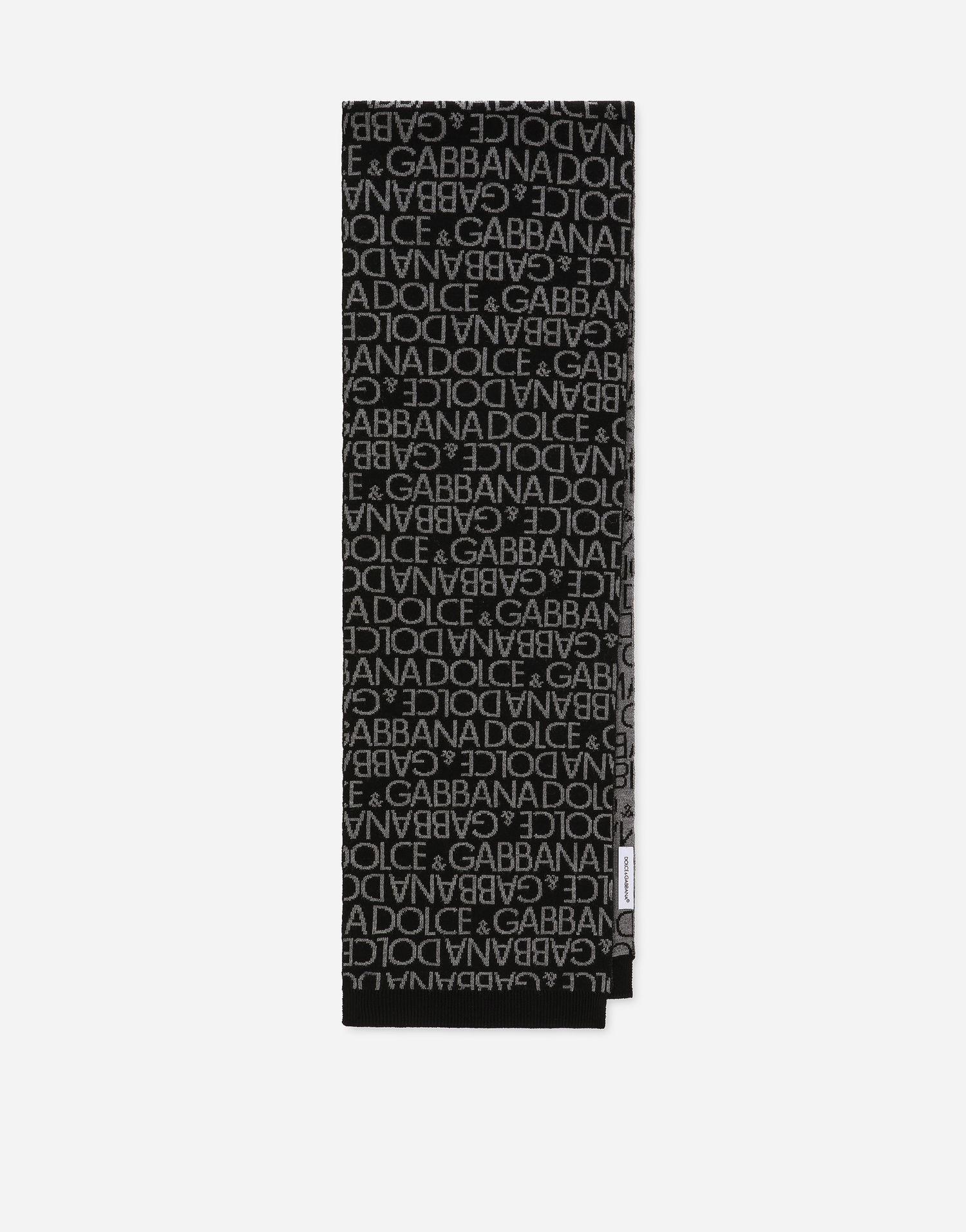 Sokker Dolce & Gabbana Dolce & Gabbana Jacquard Knit Scarf Sort | LBKAD6JCVQ5S9000, 1