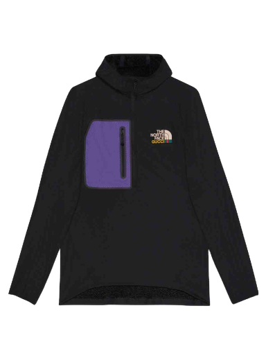 Sweater Gucci The North Face x Fleece Crewneck Sort | 663909 ZM0C1 1071