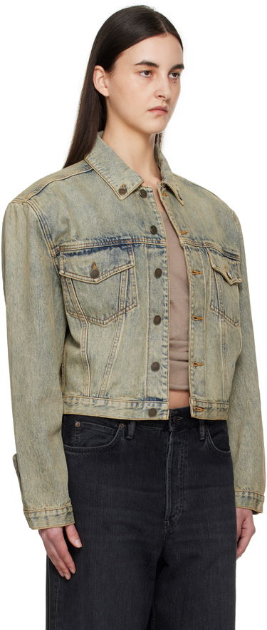 Jakke Entire Studios Entire Studios Shrunken Denim Jacket Gul | ESU-S25-11002-SW, 4