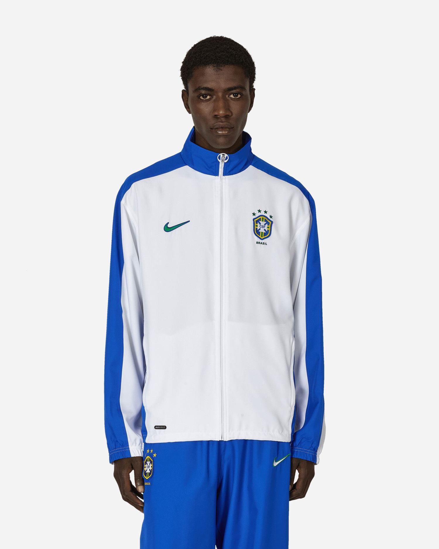 Jakke Nike Brazil 1998 Reissue Replica Football Track Jacket White / Lyon Blue Hvid | FZ6681-100, 1
