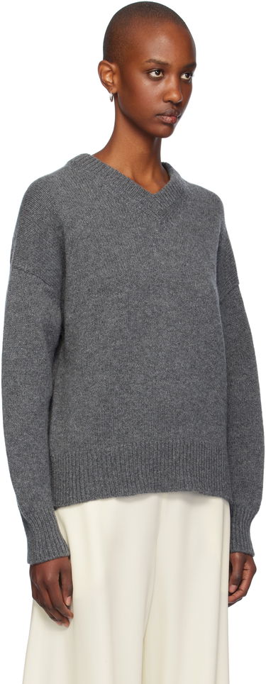 Sweater &Daughter Slouch V-Neck Sweater Grøn | F2205, 4