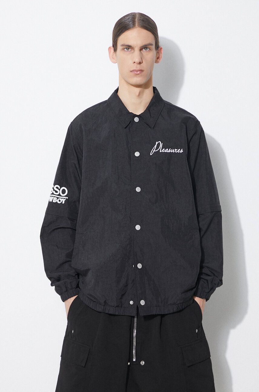 Vindjakke Pleasures Gypsy Coach Jacket Sort | P24SP009.BLACK, 0