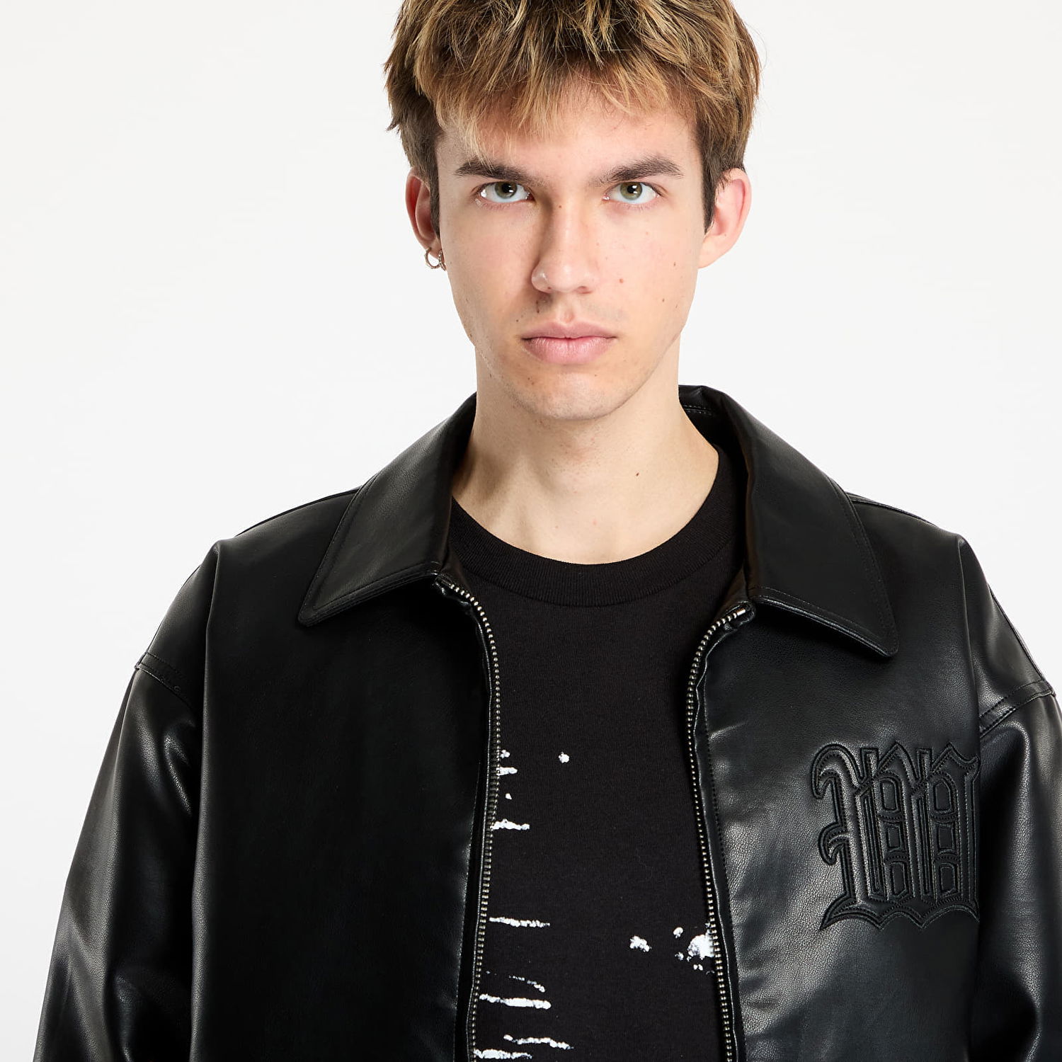 Bomberjakke Wasted Paris Wasted Paris Kingdom Curve Varsity Jacket Sort | WP_000272, 1