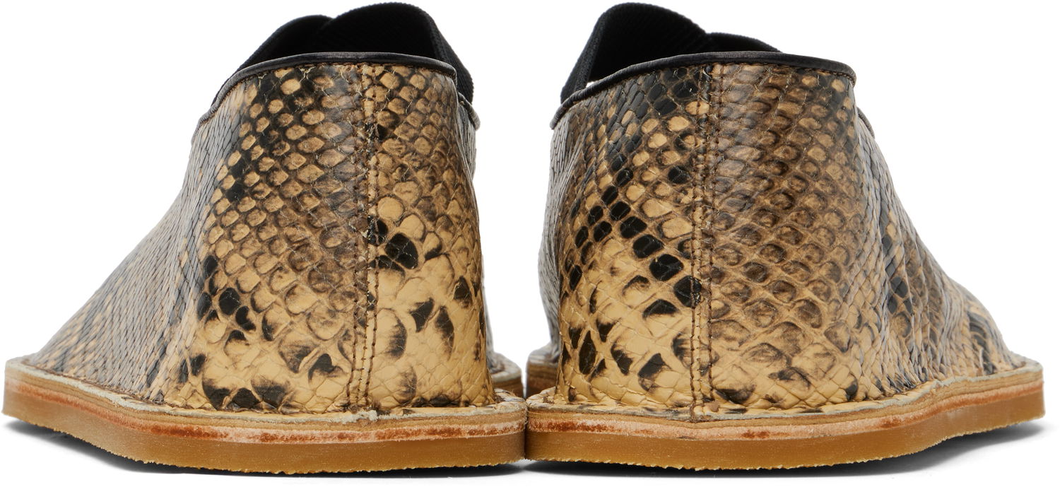 Kjole Dries Van Noten Dries Van Noten Leather Ballerina Flats Beige | MS251-1485, 1