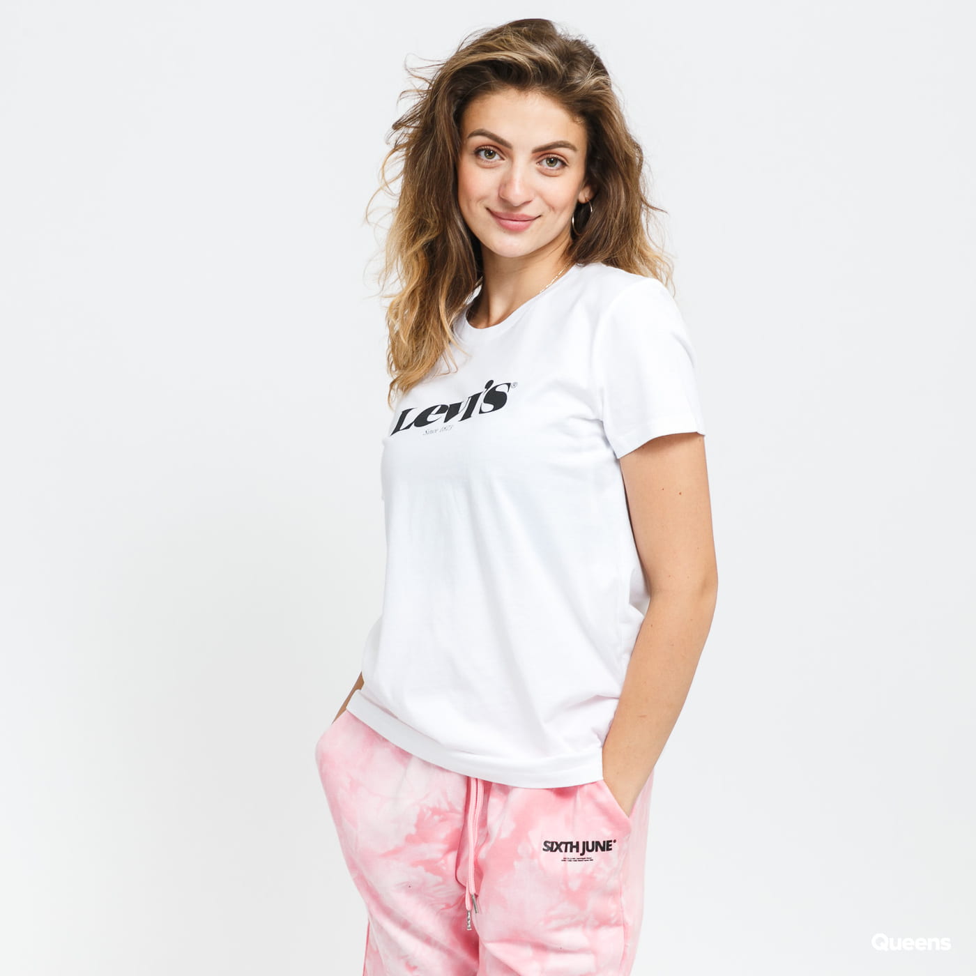 T-shirt Levi's The Perfect Tee New Logo Hvid | 17369-1249, 0