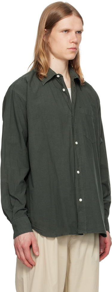 Skjorte NORSE PROJECTS Norse Projects Mo Cotton Tencel Shirt Grøn | N40-0822, 1