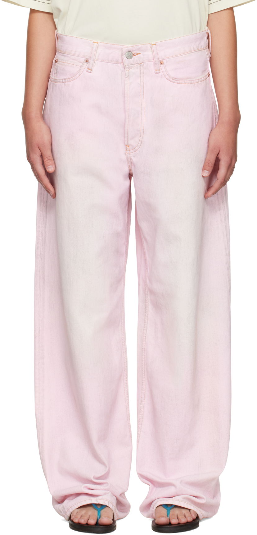 Jeans Acne Studios Acne Studios Loose Fit 1981 Jeans Lyserød | C00085-