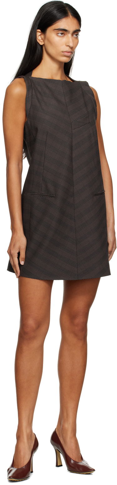 Kjole Maison Margiela Sleeveless Check Minidress Brun | S52DA0067 M35475, 3