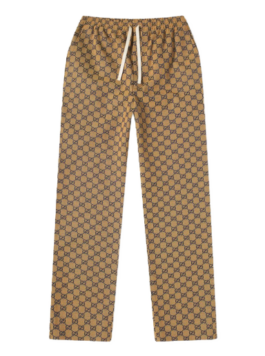 Joggingbukser Gucci GG Jacquard Canvas Track Pant Beige | 658090-Z8AOV-9078