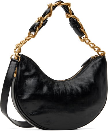 Håndtaske Balmain Balmain 1945 Soft Moon Shoulder Bag Sort | EN1BQ954LETF, 2