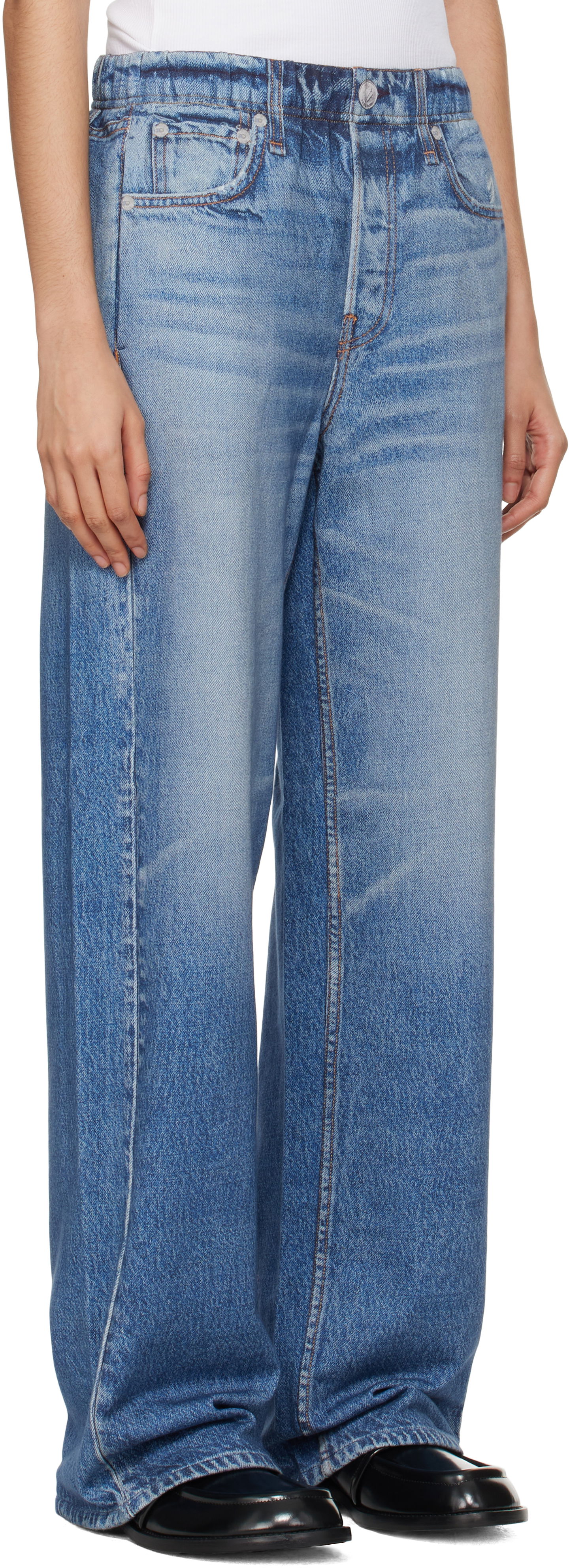 Jeans rag & bone rag & bone Miramar Wide-Leg Lounge Pants Blå | WCW23F70018201, 1