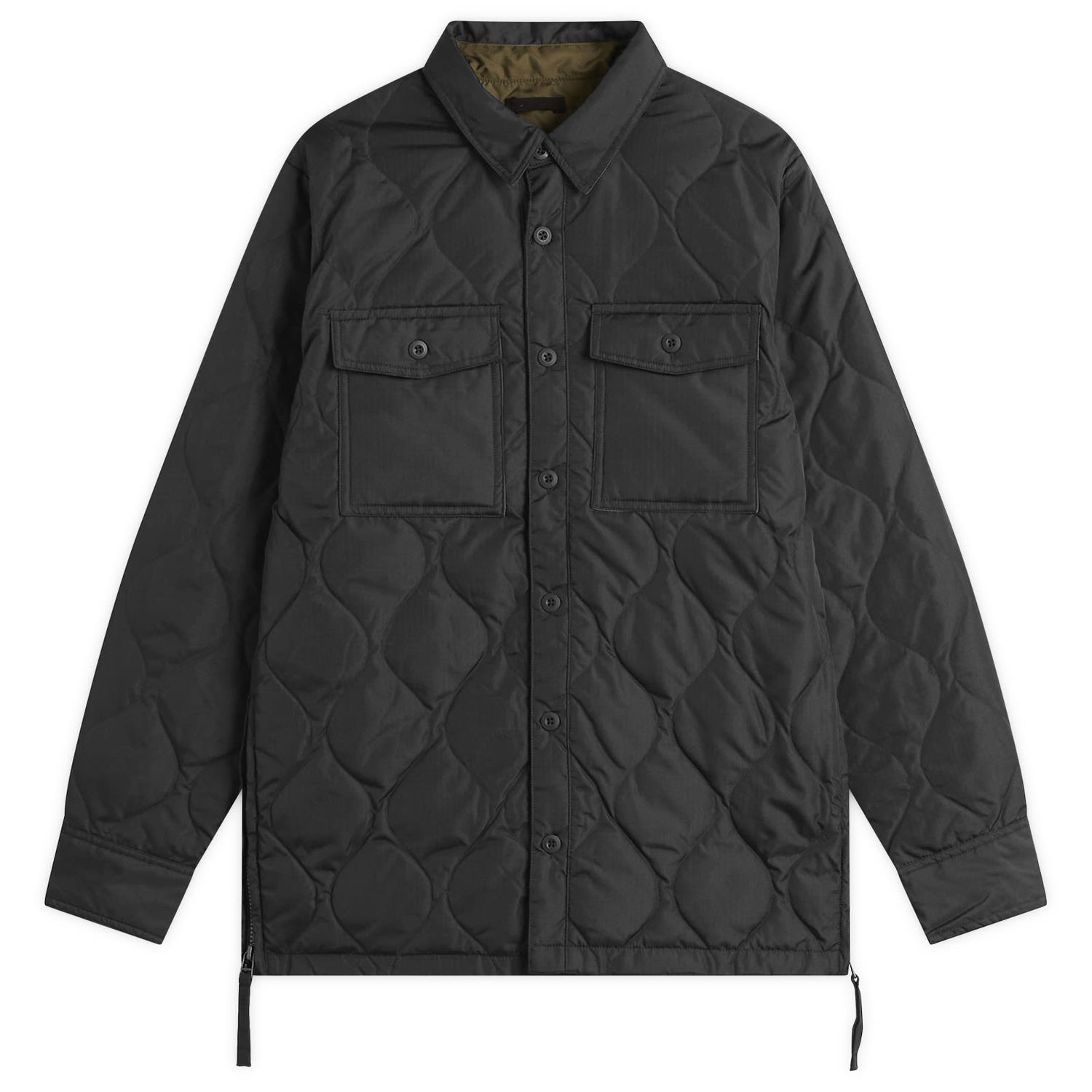 Jakke TAION Quilted Zip Over Shirt Sort | TAION-109SHML-1-BLK, 1
