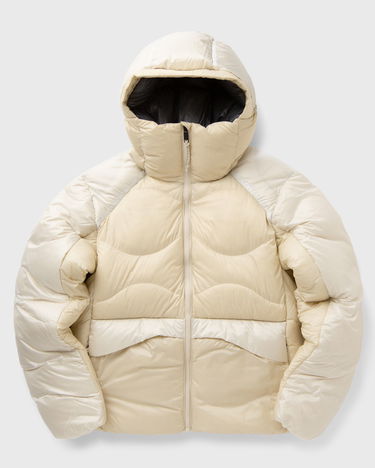 Puffer jakke Peak Performance HeliuDiamond Fuse Hooded Down Jacket Beige | G80435010, 2