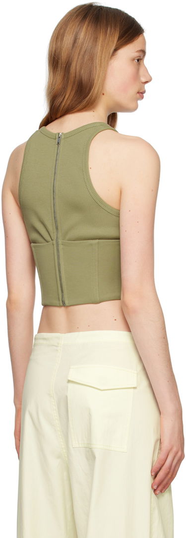 Tanktop Dion Lee Dion Lee Float Ribbed Tank Top Grøn | C3146P23, 2