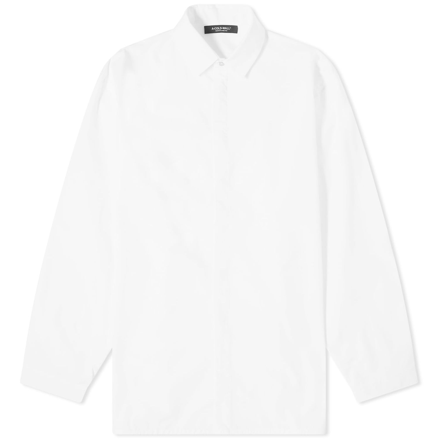 Skjorte A-COLD-WALL* Contrast Panel Shirt Hvid | ACWMSH129-PORC, 0