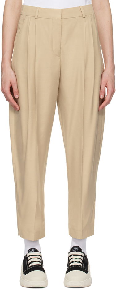 Bukser Stella McCartney Stella McCartney Tapered Trousers Beige | 5919643DU701, 0