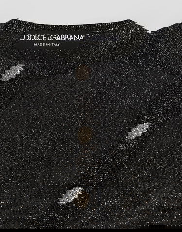 Sweater Dolce & Gabbana Dolce & Gabbana Metallic Viscose Cardigan Sort | FXVCXTJGMCES8001, 3